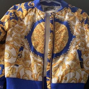 Versace jacket & matching hat for toddler boy.